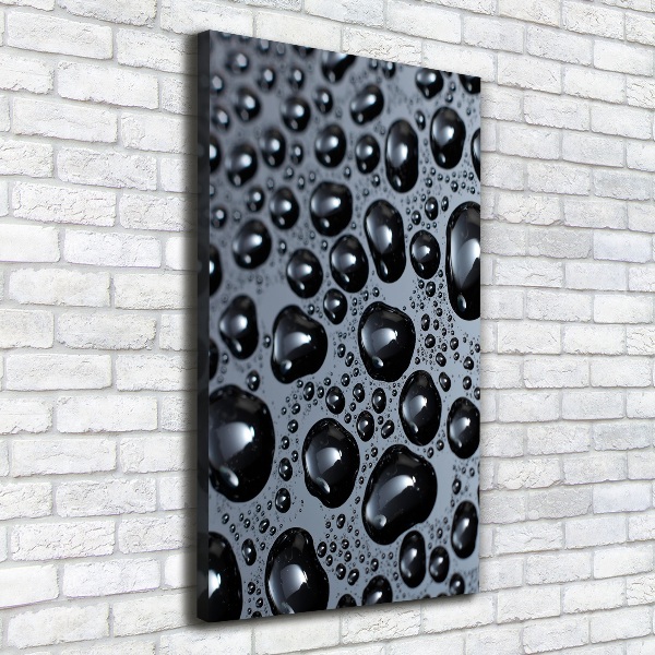 Canvas wall art Drops of water