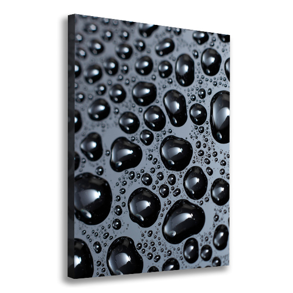 Canvas wall art Drops of water