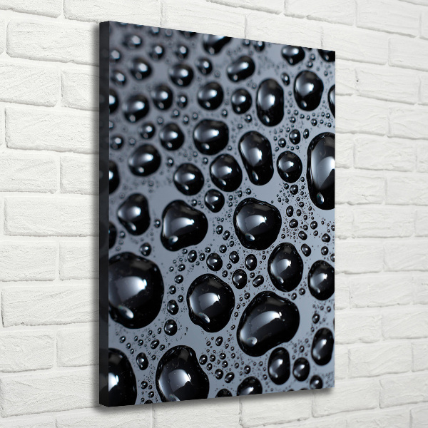 Canvas wall art Drops of water