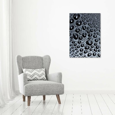 Canvas wall art Drops of water