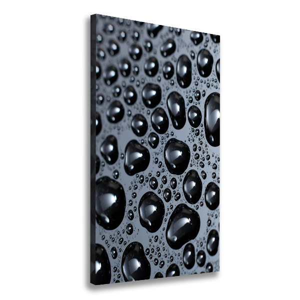 Canvas wall art Drops of water