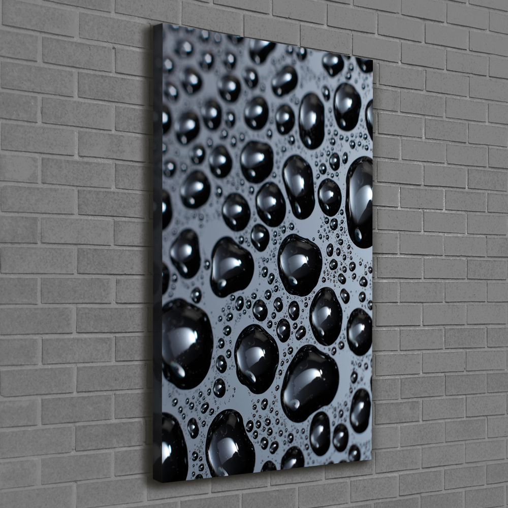 Canvas wall art Drops of water