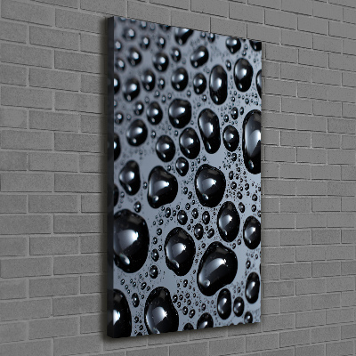 Canvas wall art Drops of water