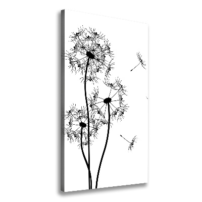 Wall art canvas large dandelions