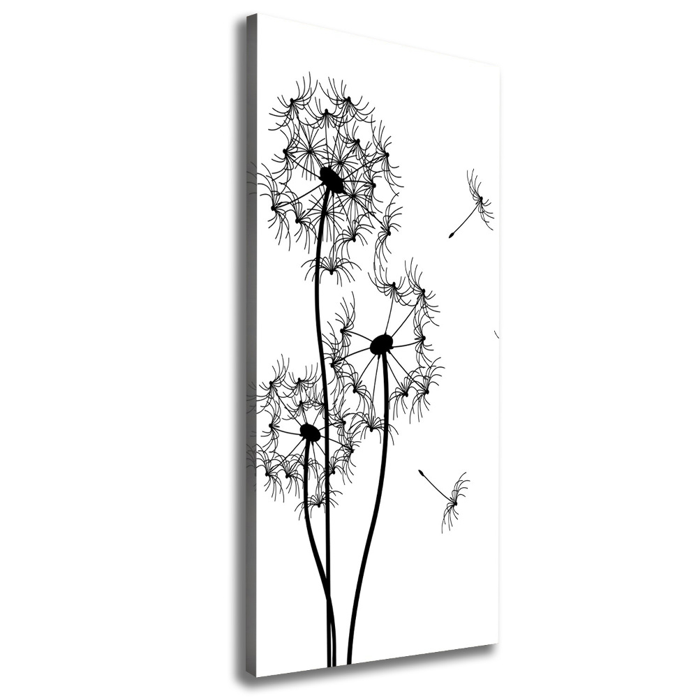 Wall art canvas large dandelions