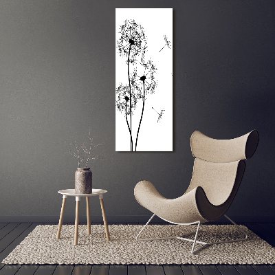 Wall art canvas large dandelions