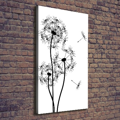 Wall art canvas large dandelions