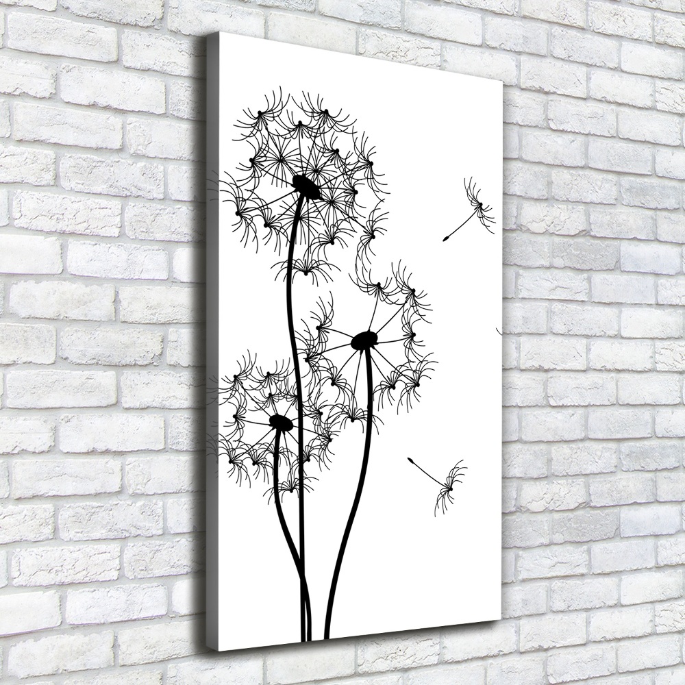 Wall art canvas large dandelions