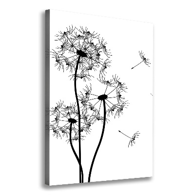 Wall art canvas large dandelions