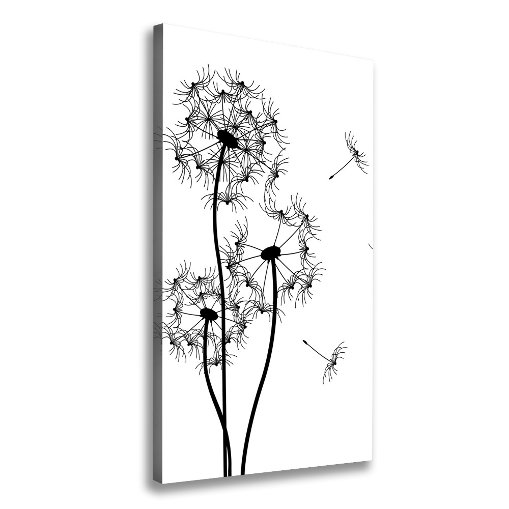 Wall art canvas large dandelions