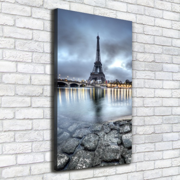 Wall art canvas large Eiffel Paris tower