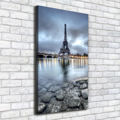 Wall art canvas large Eiffel Paris tower