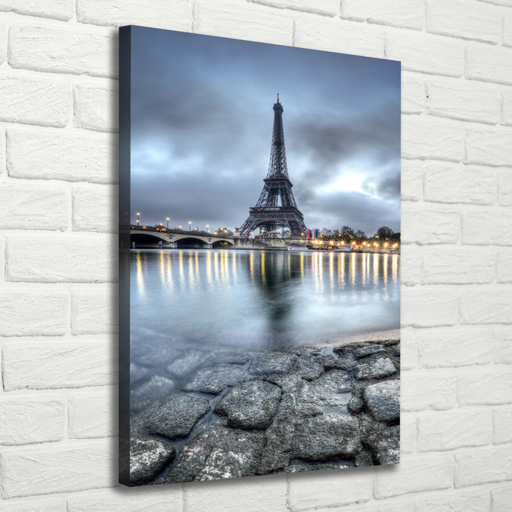 Wall art canvas large Eiffel Paris tower