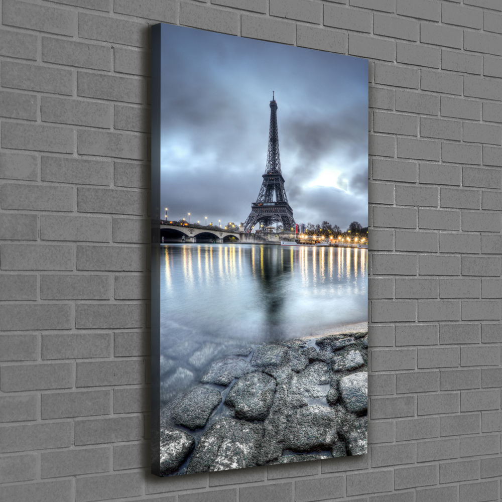 Wall art canvas large Eiffel Paris tower