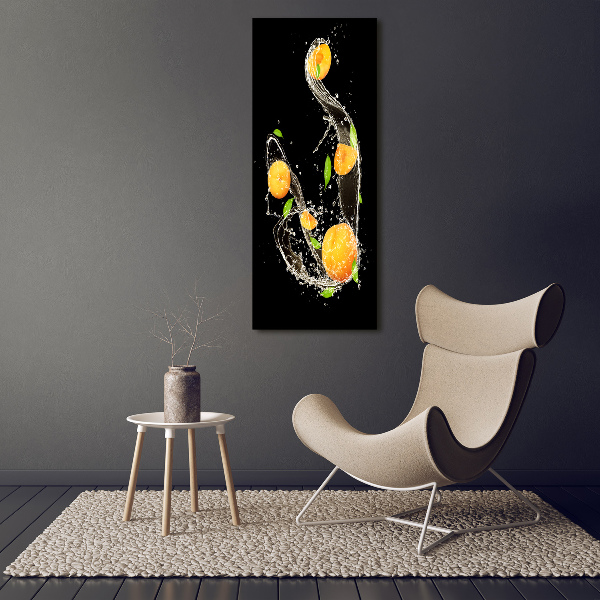 Wall art canvas large Oranges