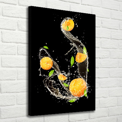 Wall art canvas large Oranges