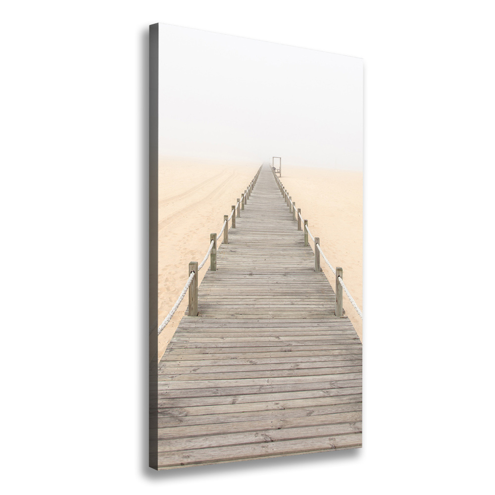 Wall canvas art Path on the beach