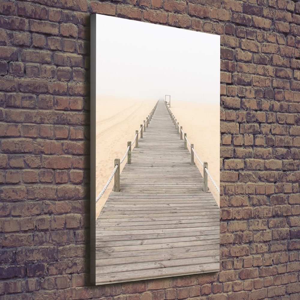 Wall canvas art Path on the beach