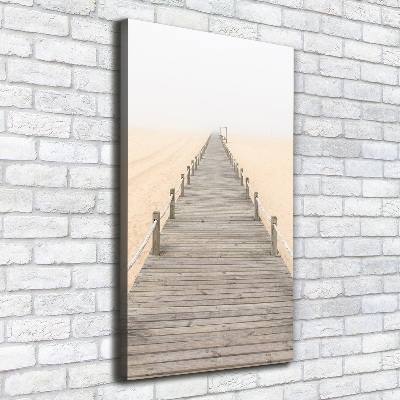 Wall canvas art Path on the beach