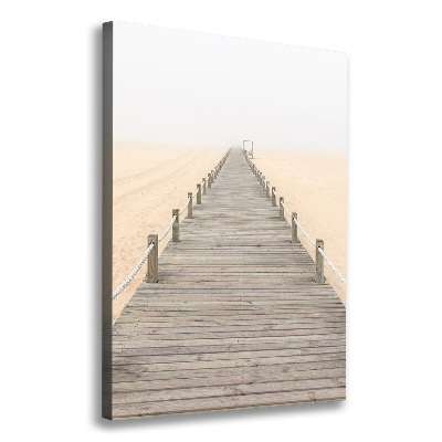 Wall canvas art Path on the beach