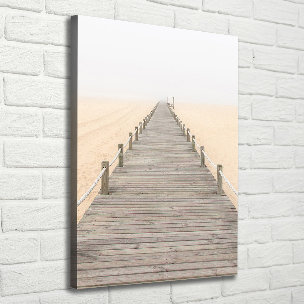 Wall canvas art Path on the beach