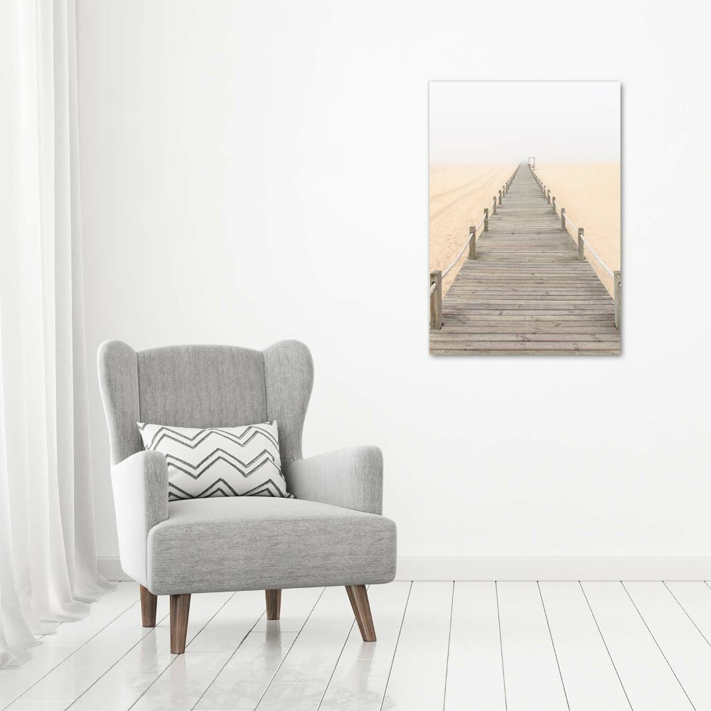 Wall canvas art Path on the beach