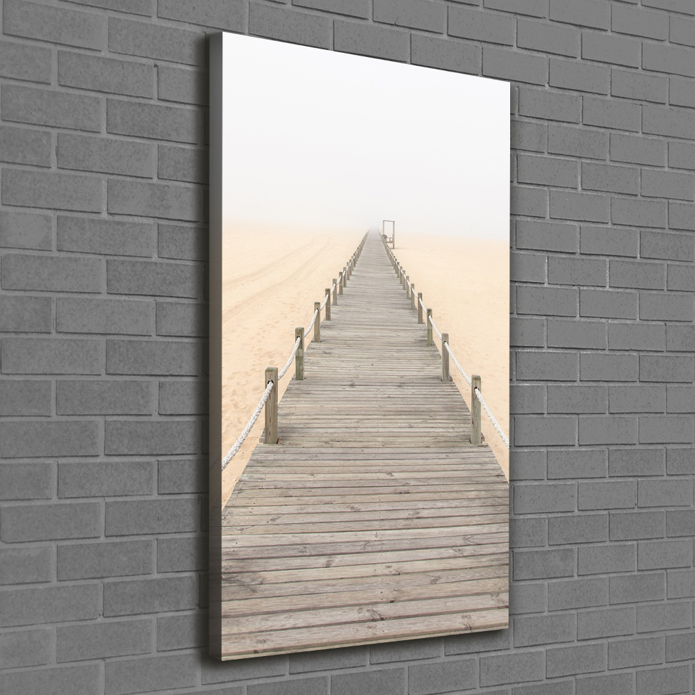 Wall canvas art Path on the beach