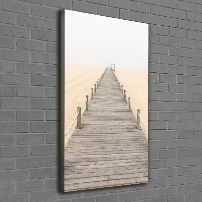 Wall canvas art Path on the beach