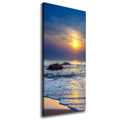 Wall canvas art Sunset beach