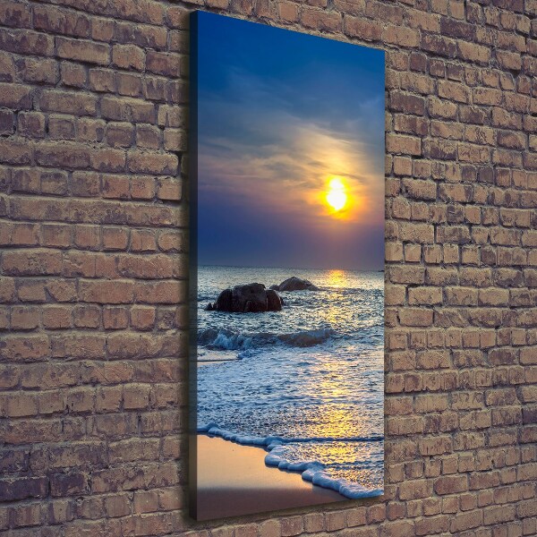 Wall canvas art Sunset beach