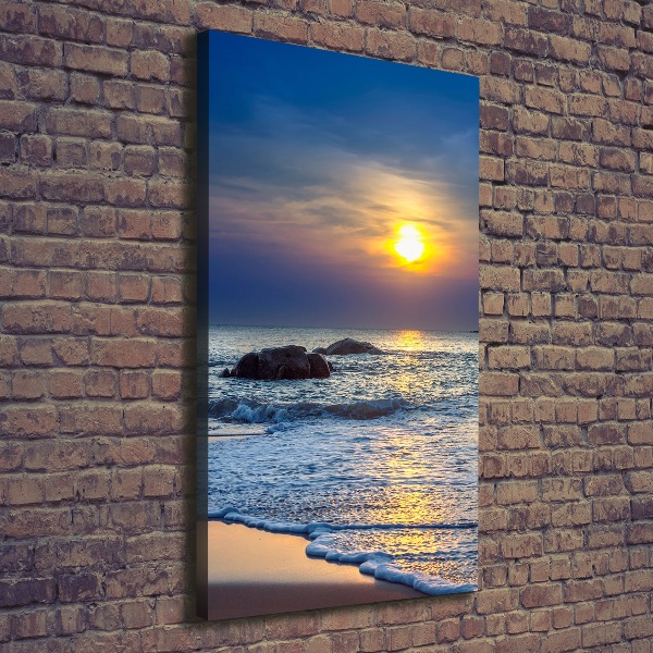 Wall canvas art Sunset beach