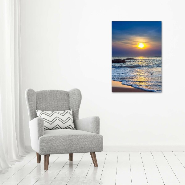 Wall canvas art Sunset beach