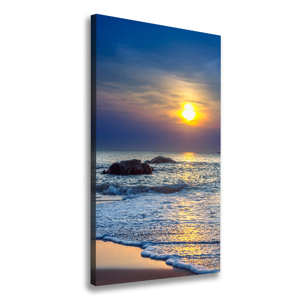 Wall canvas art Sunset beach