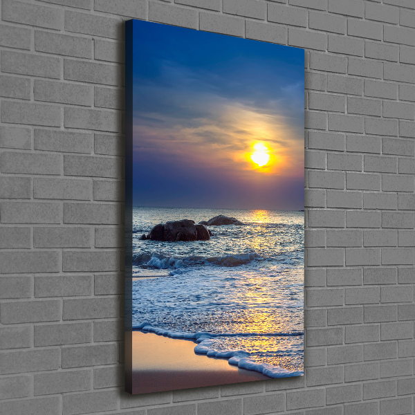 Wall canvas art Sunset beach