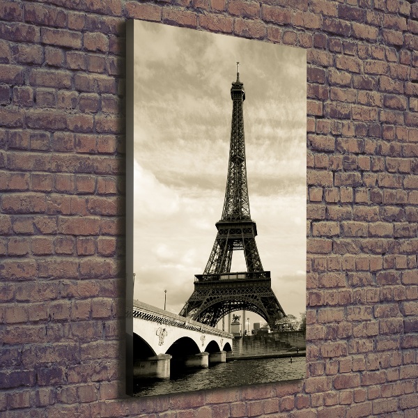 Wall art canvas large Eiffel Paris tower