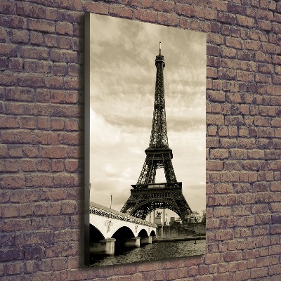 Wall art canvas large Eiffel Paris tower