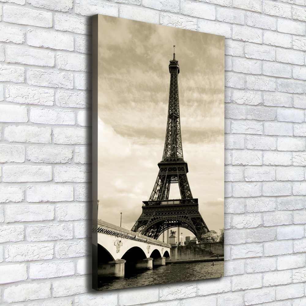 Wall art canvas large Eiffel Paris tower