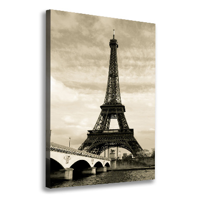 Wall art canvas large Eiffel Paris tower