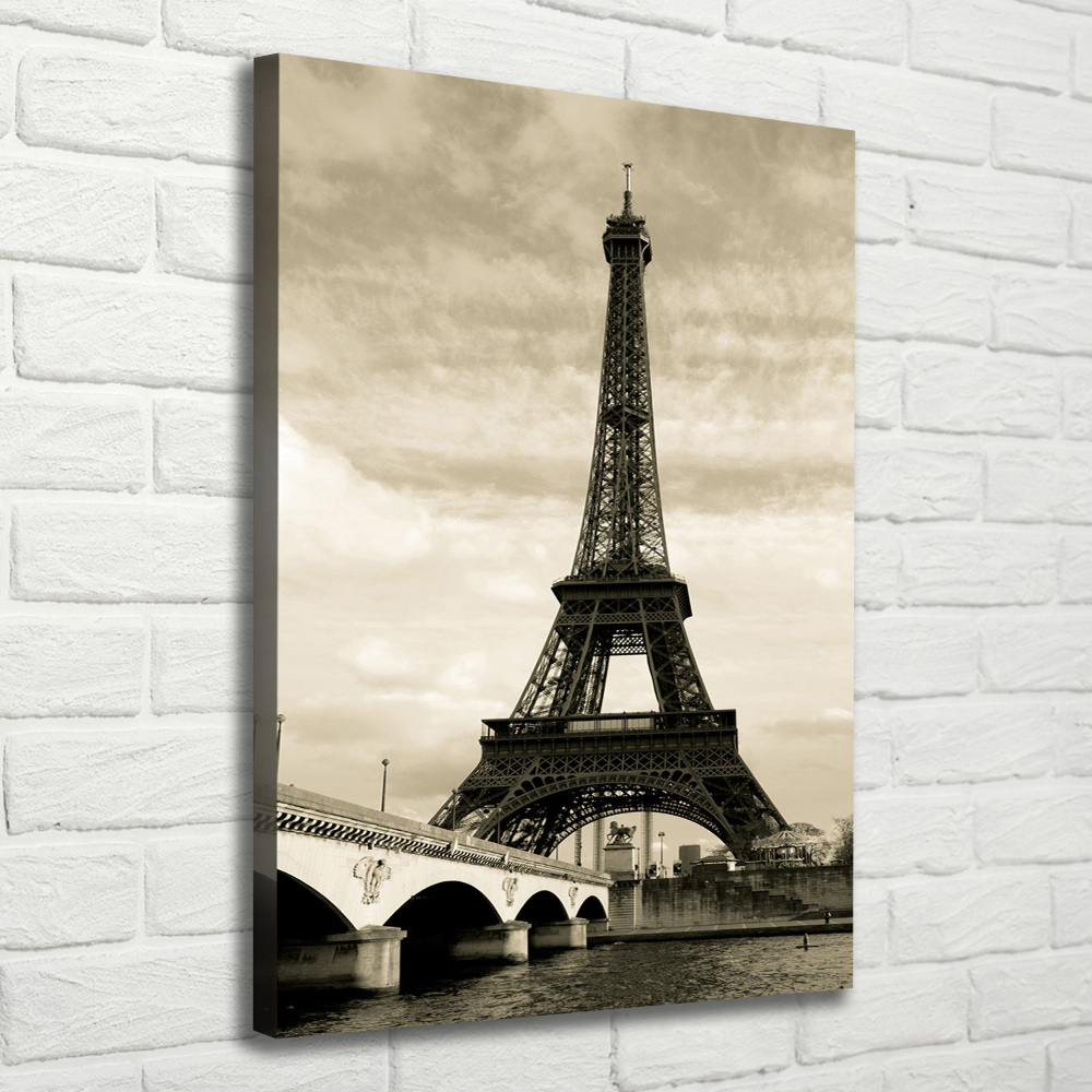 Wall art canvas large Eiffel Paris tower