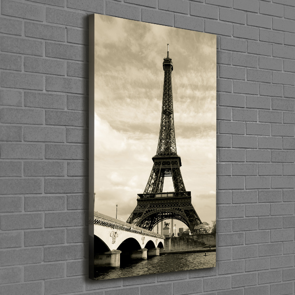 Wall art canvas large Eiffel Paris tower