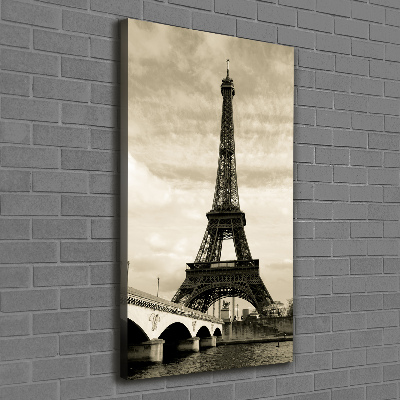 Wall art canvas large Eiffel Paris tower