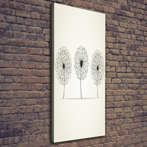 Large canvas wall art dandelions