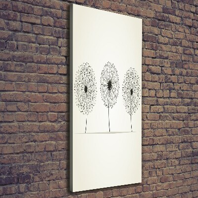 Large canvas wall art dandelions