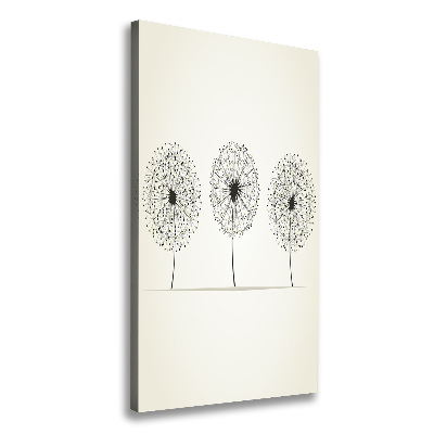 Large canvas wall art dandelions