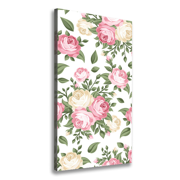 Wall art canvas large Roses