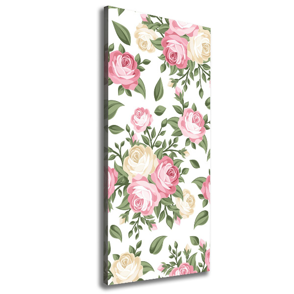 Wall art canvas large Roses