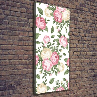 Wall art canvas large Roses