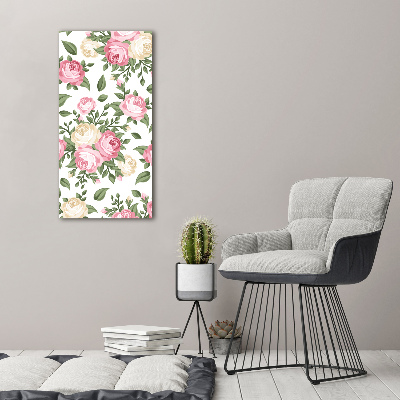 Wall art canvas large Roses