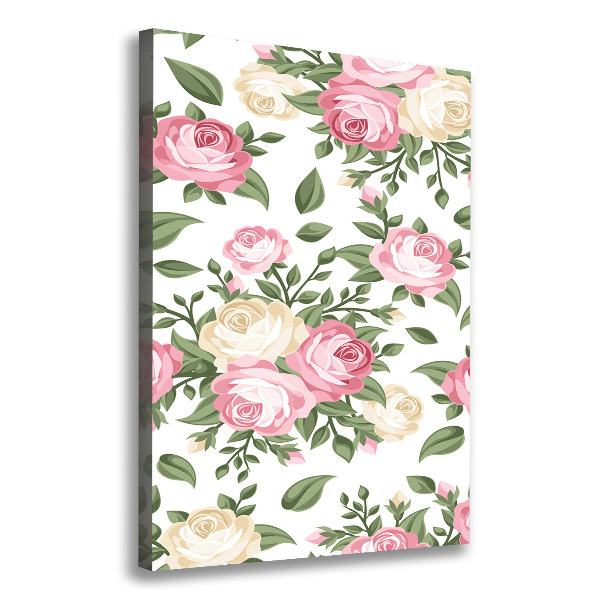 Wall art canvas large Roses