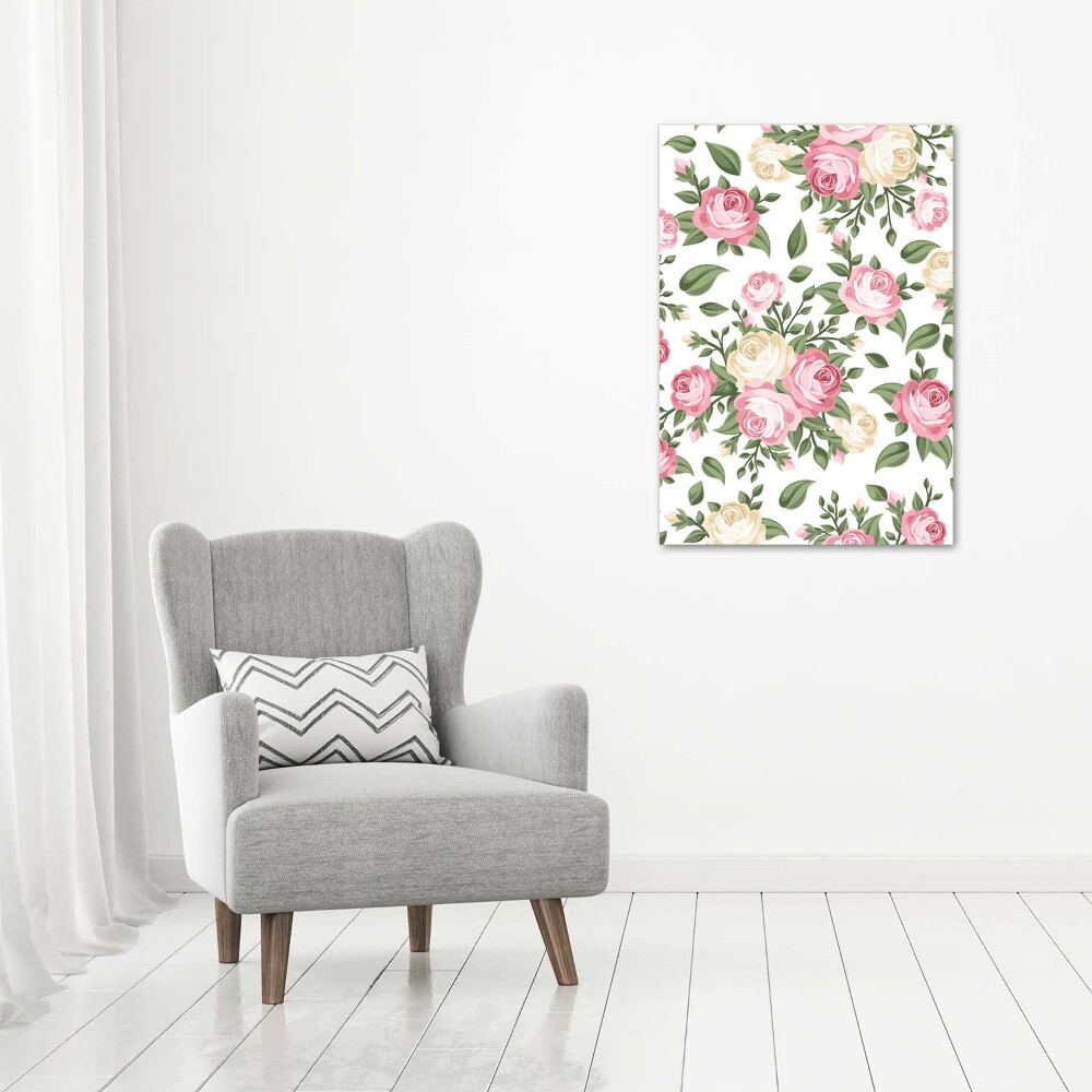 Wall art canvas large Roses